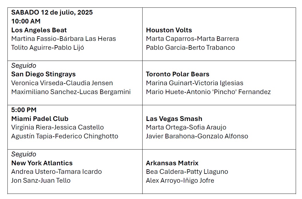 HORARIO JORNADA DE SÁBADO PPL