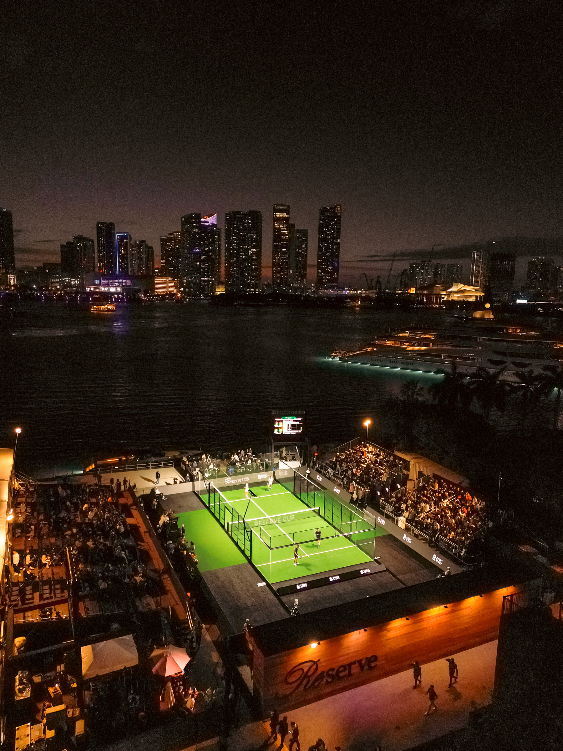 Vista desde el cielo de un encuentro de la Reserve Cup